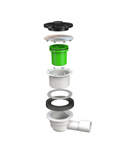 Piletta Doccia Coperchio Cromato ø 90 mm | Bonomini Doccione Pilette