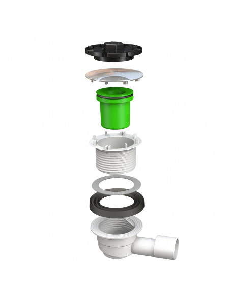 Piletta Doccia Coperchio Cromato ø 90 mm | Bonomini Doccione Pilette