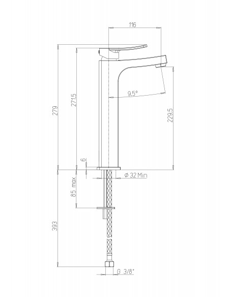 Miscelatore Lavabo Alto | Jacuzzi Rubinetteria Tank