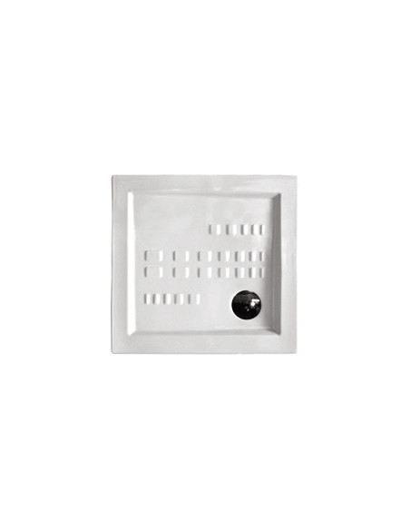 Piatto Doccia 80x80 Ceramica H 5,5 Antiscivolo Bianco Lucido | Ceramica Althea ITO Piatti Doccia Quadrati