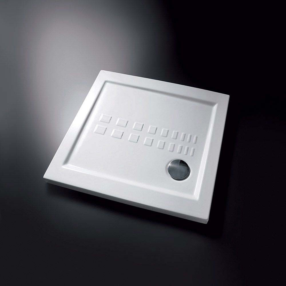 Piatto Doccia 90x90 Ceramica H 5,5 Antiscivolo Bianco Lucido | Ceramica Althea ITO
