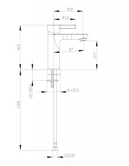 Miscelatore Lavabo | Jacuzzi Rubinetteria Fiamma