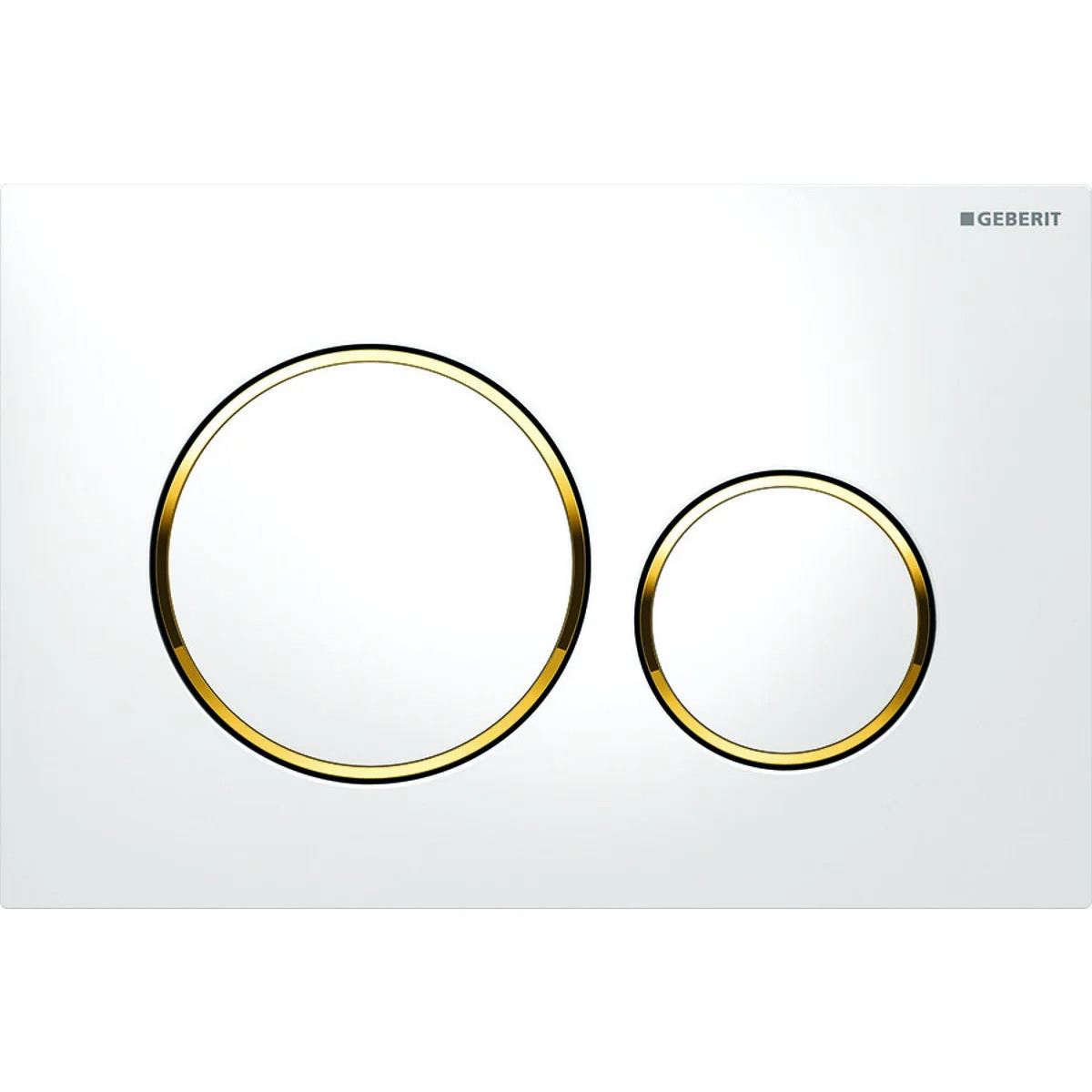 Placca di Comando Bianca Anello Oro | Geberit Sigma20