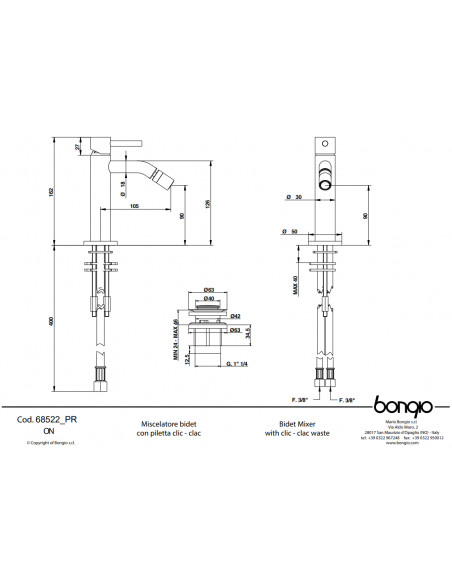Miscelatore Bidet | Bongio On