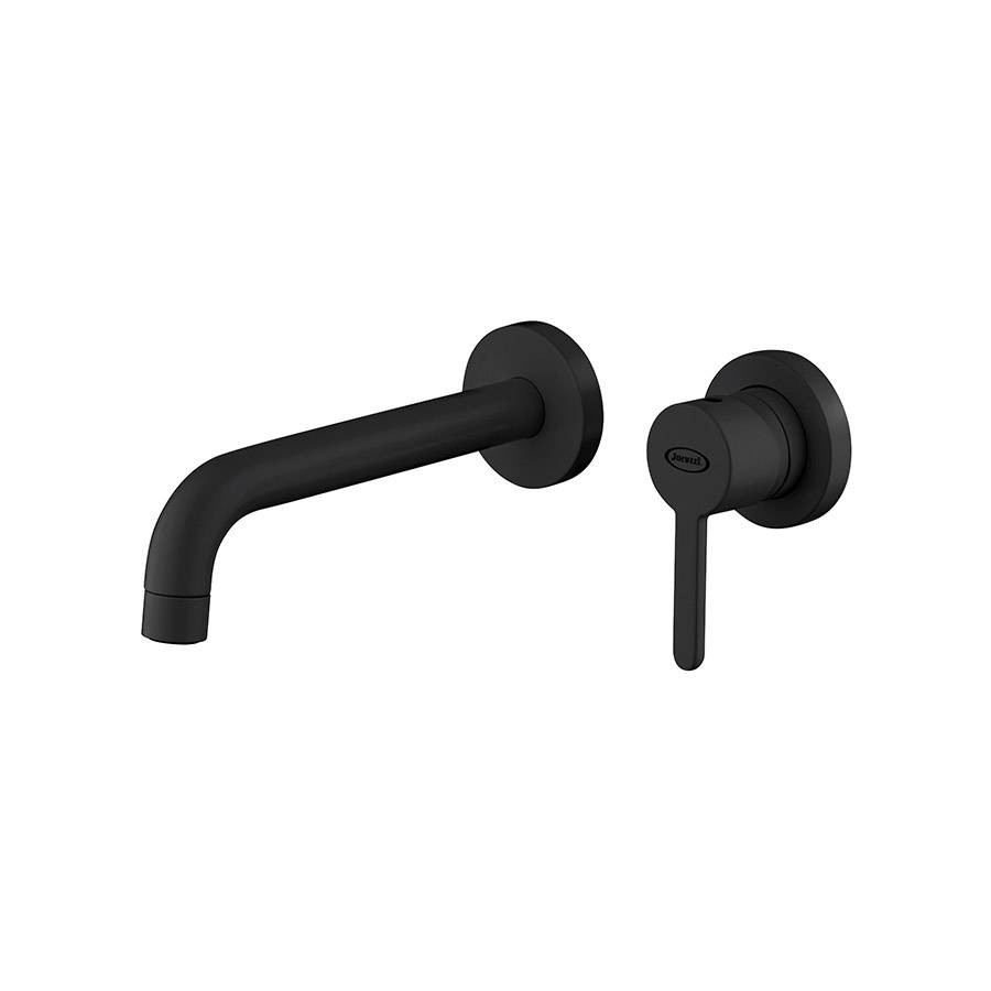 Miscelatore Lavabo A Parete Nero Opaco | Jacuzzi Rubinetteria Sunset Yo