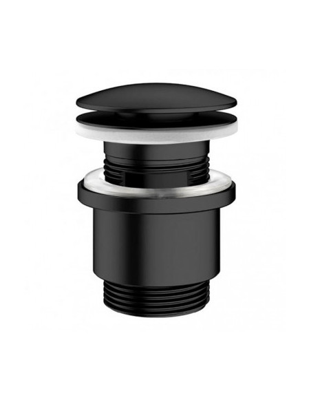 Piletta Scarico Lavabo e Bidet Tonda Nero Opaco | Jacuzzi Rubinetteria Pilette e Sifoni