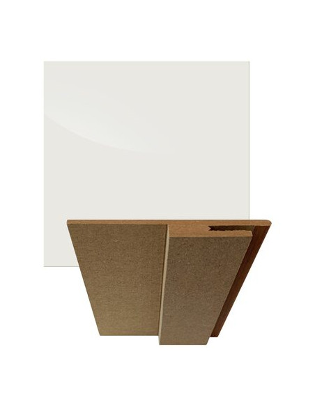 Kit di Compensazione Bianco Liscio 220 x 5 cm Spessore 12 mm Accessori Porte & Portoncini