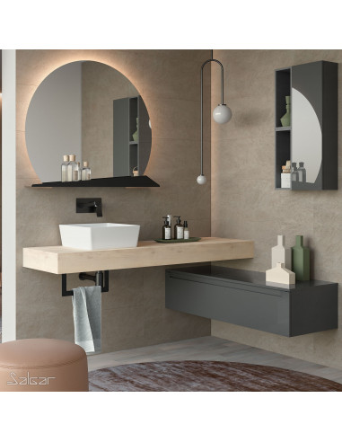 Composizione da Bagno con Top 120 cm Bali | Salgar Compakt Composizione per Bagno