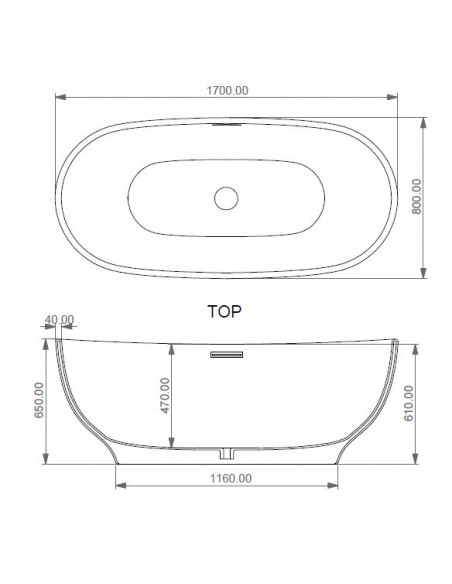 Vasca da Bagno FreeStanding 170x80 cm | GSG Moon