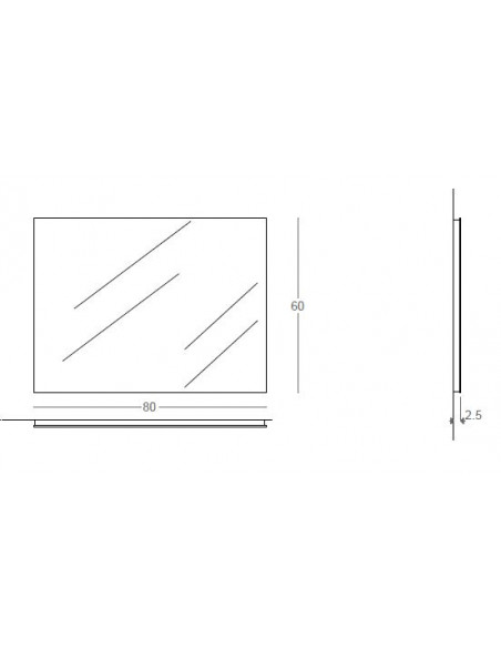 Specchio da Bagno Reversibile 60x80 | PG M016.C