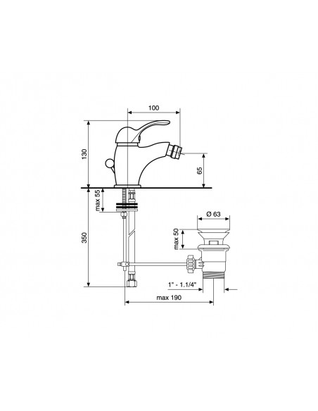 Miscelatore Bidet | Emmevi Melody