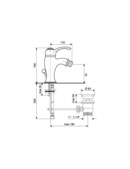 Miscelatore Bidet | Emmevi Harmony