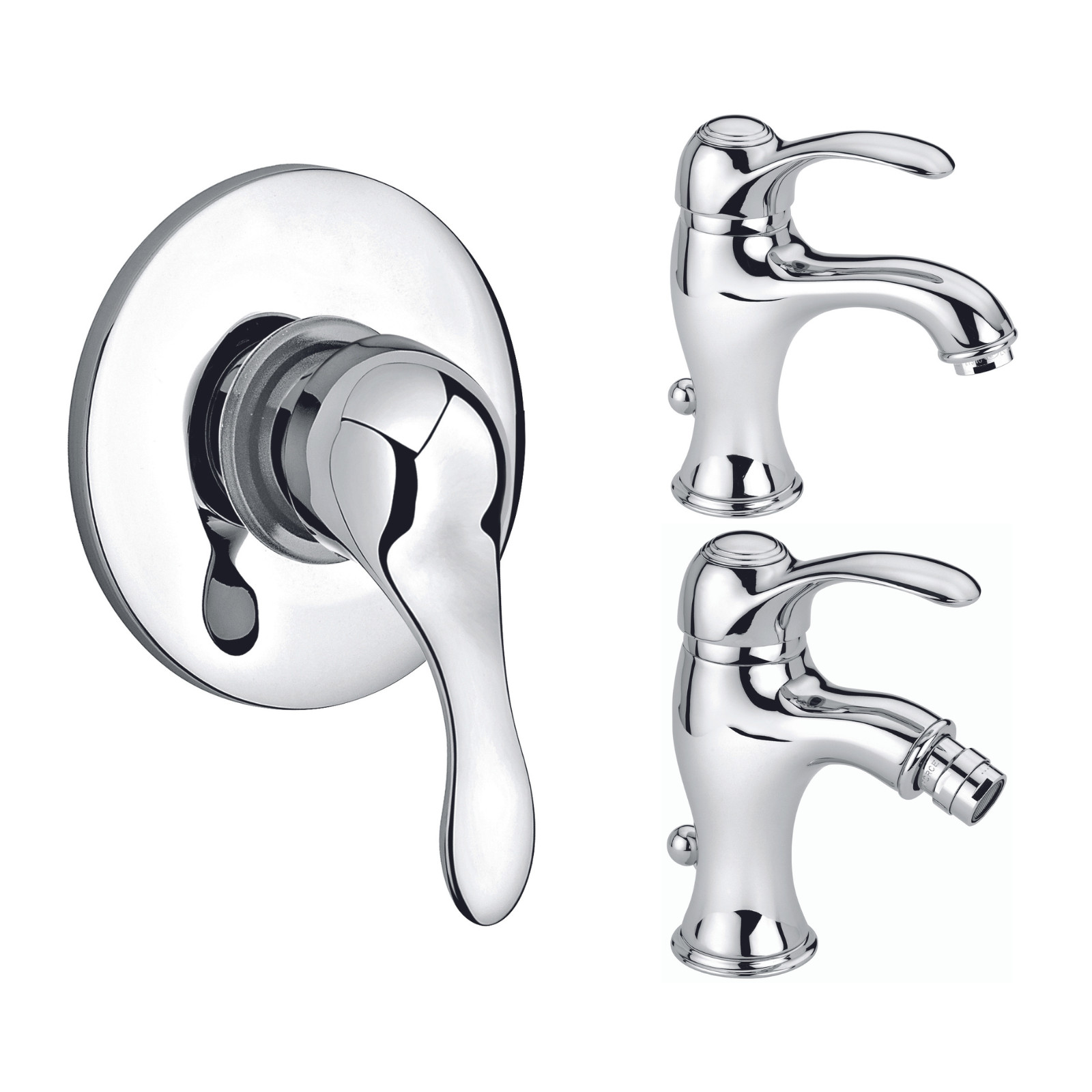 Set Miscelatore Lavabo - Bidet - Incasso Doccia | Emmevi Melody