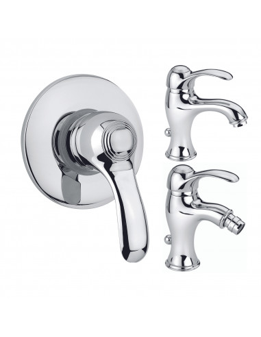 Set Miscelatore Lavabo - Bidet - Incasso Doccia | Emmevi Harmony