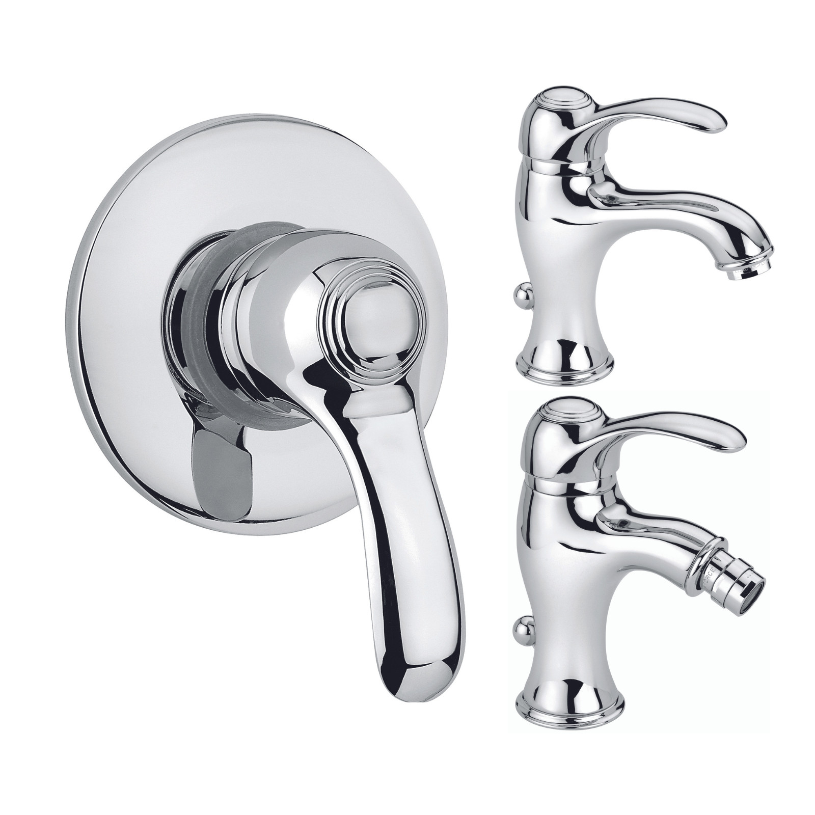 Set Miscelatore Lavabo - Bidet - Incasso Doccia | Emmevi Harmony