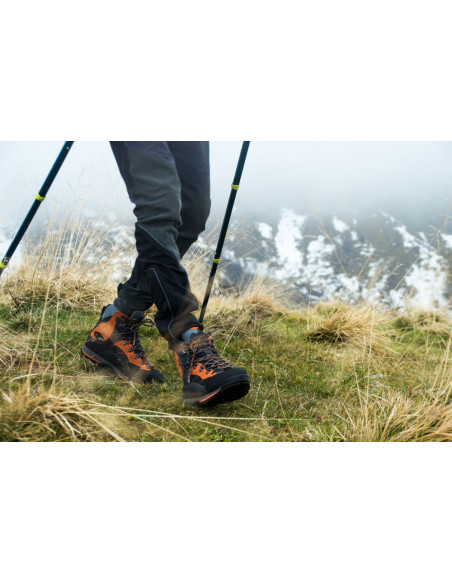 Scarponcino Trekking Antracite Arancio | Garsport Sorapiss Wp