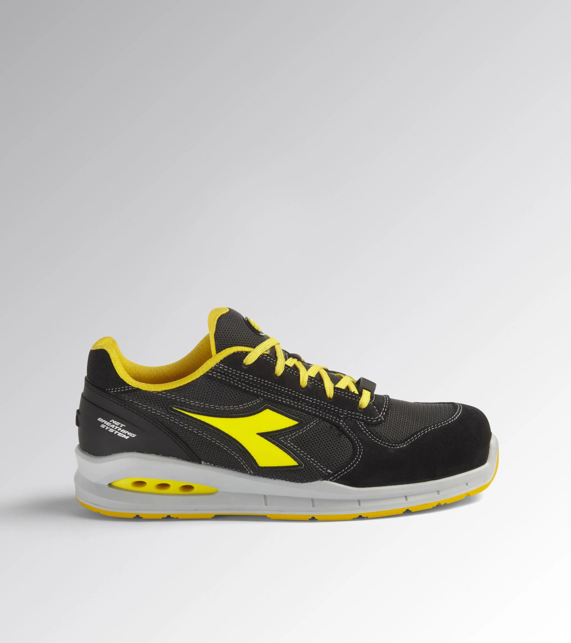 Scarpa Antinfortunistica S1P Nero/Giallo | Diadora Run Net Airbox Low
