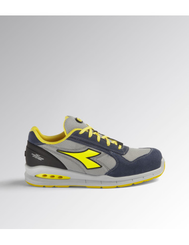 Scarpa Antinfortunistica S1P Blu/Grigio/Giallo | Diadora Run Net Airbox