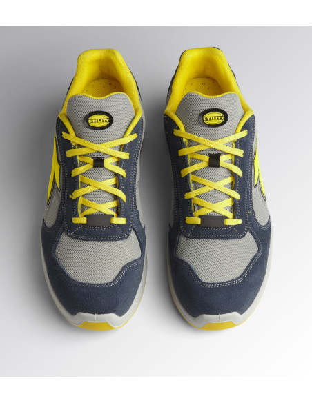 Scarpa Antinfortunistica S1P Blu/Grigio/Giallo | Diadora Run Net Airbox