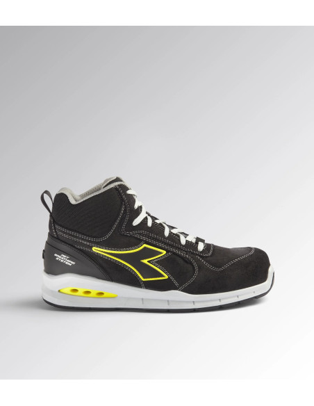 Scarpa Antinfortunistica S3 Nero/Giallo | Diadora Run Net Airbox Mid