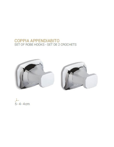 Coppia Appendiabito da Parete | Metaform Aida