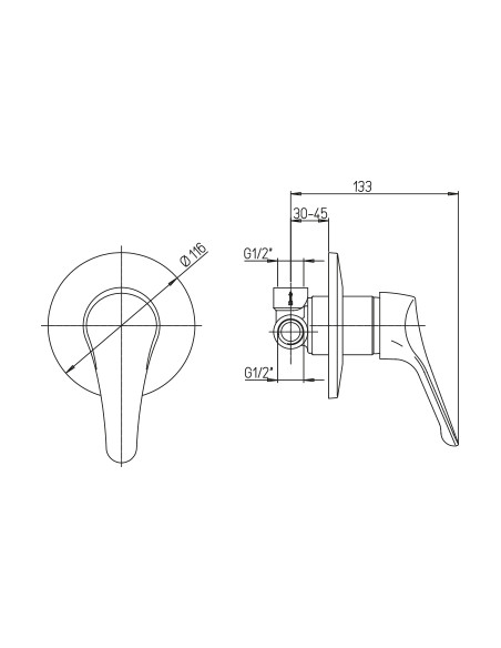 Miscelatore Doccia Incasso | Piralla Ariel