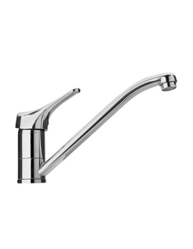 Miscelatore Girevole Bocca Coassiale Lavello Cromo | Piralla Ariel