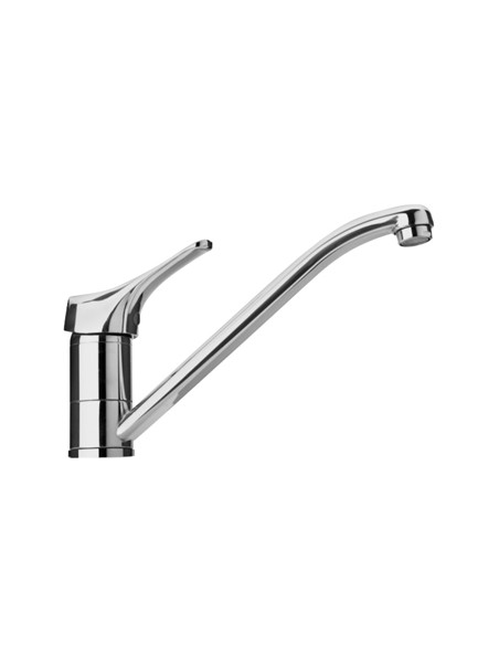 Miscelatore Girevole Bocca Coassiale Lavello Cromo | Piralla Ariel