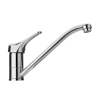 Miscelatore Girevole Bocca Coassiale Lavello Cromo | Piralla Ariel