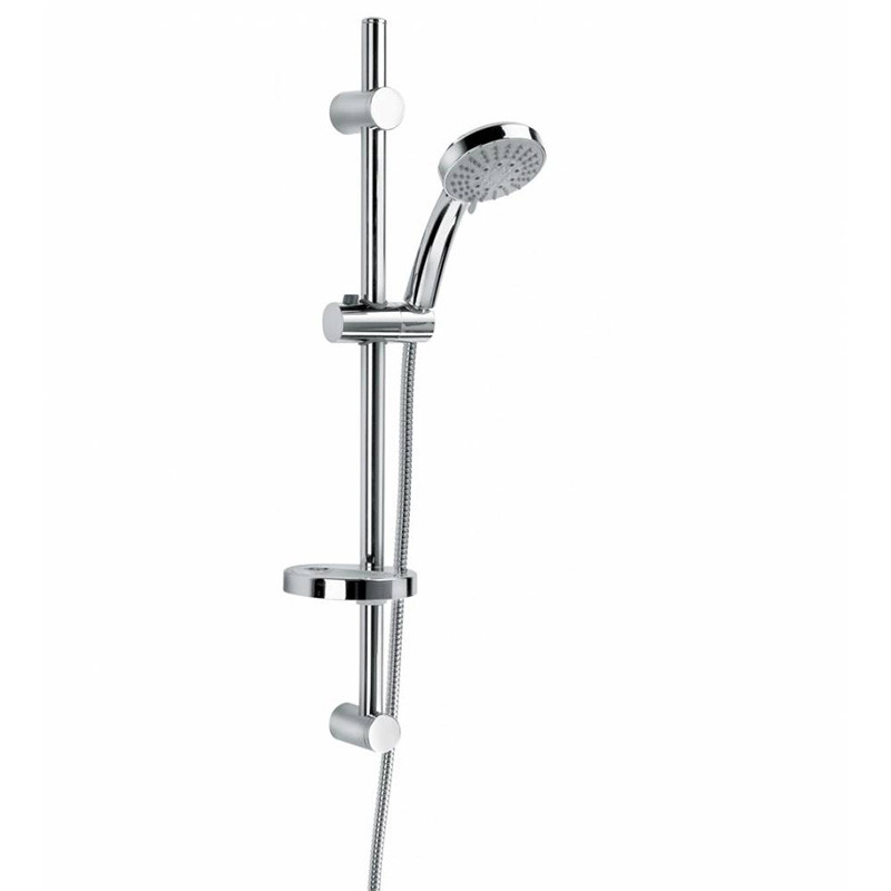 Set Saliscendi Doccia con Portasapone 5 Getti | Jacuzzi Rubinetteria Zeus