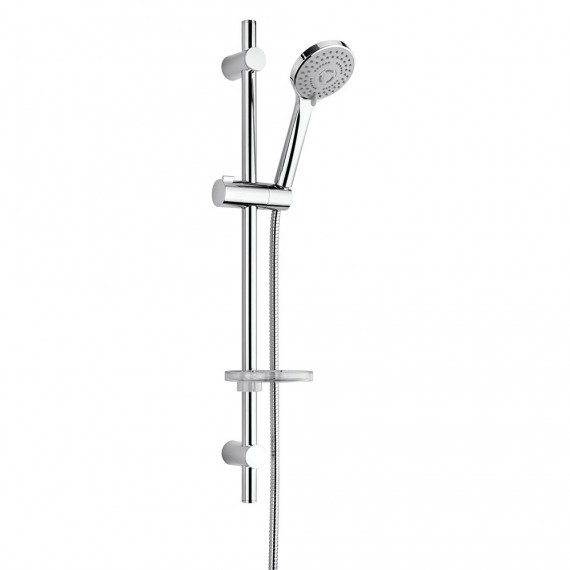 Set Saliscendi Doccia con Portasapone 3 Getti | Jacuzzi Rubinetteria Zeus