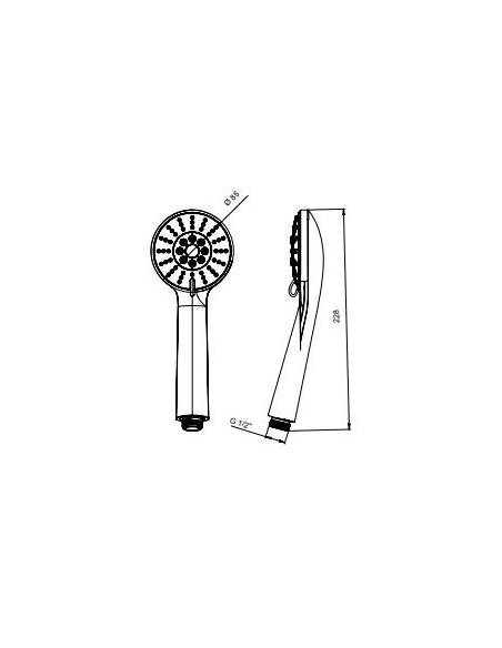 Ricambio Doccetta Tonda 3 Getti | Jacuzzi Rubinetteria Flare Ricambi Set Doccia