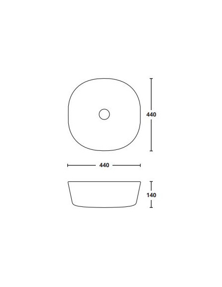 Lavabo Appoggio 44.44 | Althea Iko