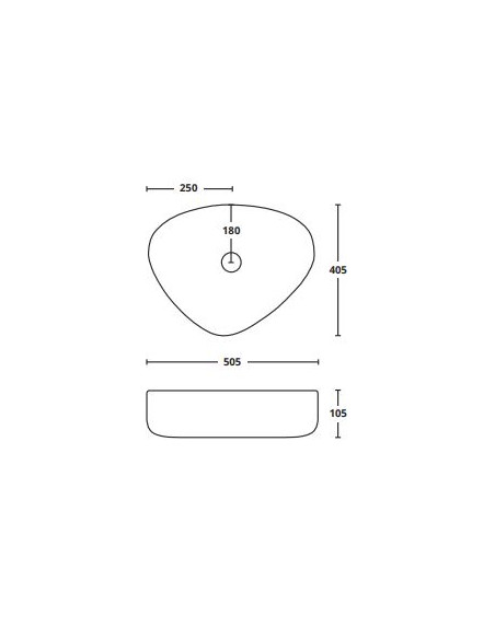 Lavabo Appoggio 50.40 | Althea Mito