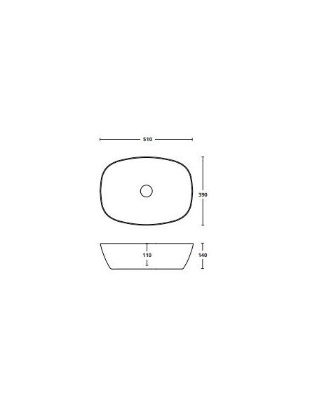 Lavabo Appoggio 51.39 | Althea Tek