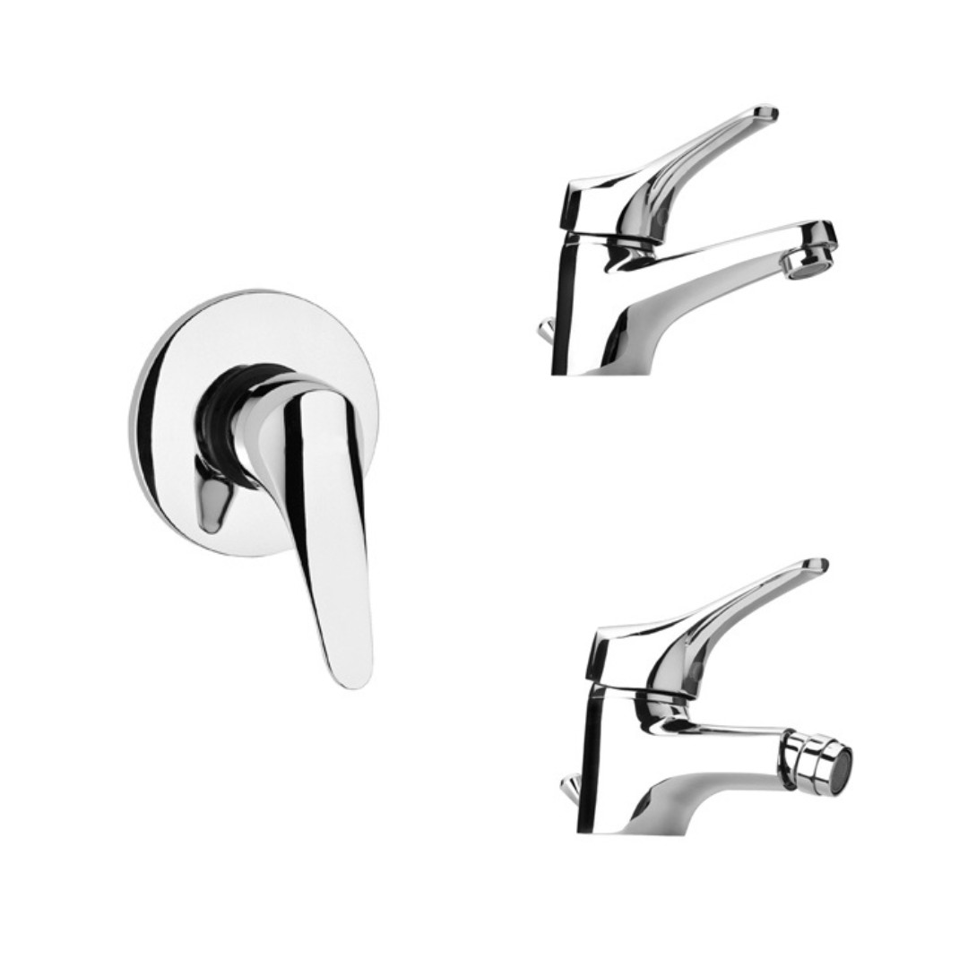 Set Miscelatore Lavabo - Bidet - Incasso Doccia | Piralla Ariel
