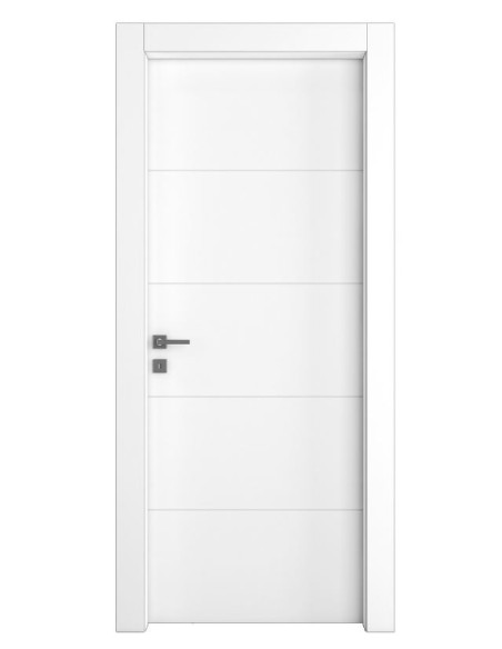 Porta Battente Laccato Latte L 80 X H 2,10 | Pail Riga Perugia