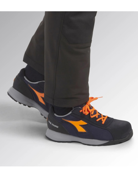 Scarpa Antinfortunistica S1P Blu Scuro/Arancio Fluo | Diadora Glove