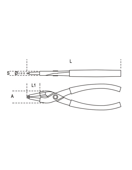 Pinza a Becco Diritto da 18 cm | Beta 1032-180