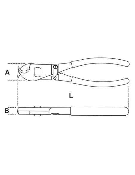Tagliacavi con Manico in PVC | Beta 1132/230