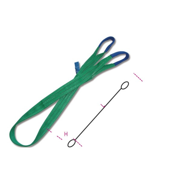 Brache per Sollevamento 2t Verde Nastro Piatto | Beta 8153