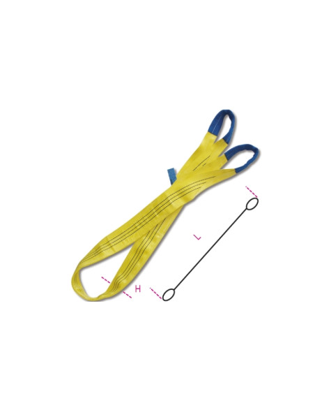 Brache per Sollevamento 3t Giallo Nastro Piatto | Beta 8156
