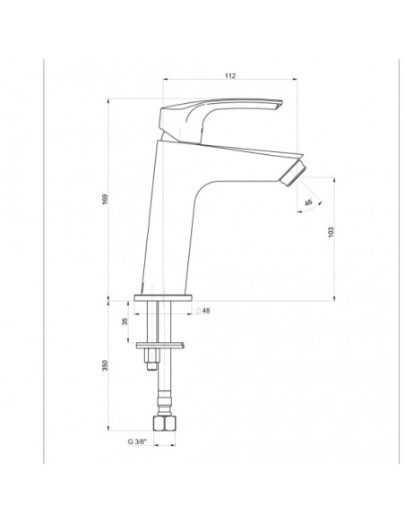 Miscelatore Lavabo Medio | Jacuzzi Rubinetteria Lucente