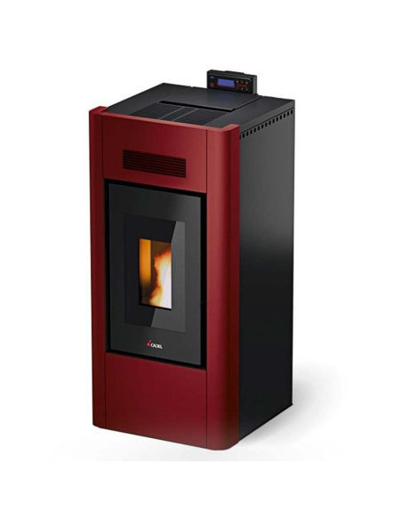 Termostufa a Pellet Idro Metallo Rosso | Cadel Prince 16