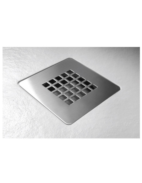 Piatto Doccia 70x90 Effetto Pietra Antiscivolo Bianco H 2,8 | Mammoliti Grivola Piatti Doccia Rettangolari