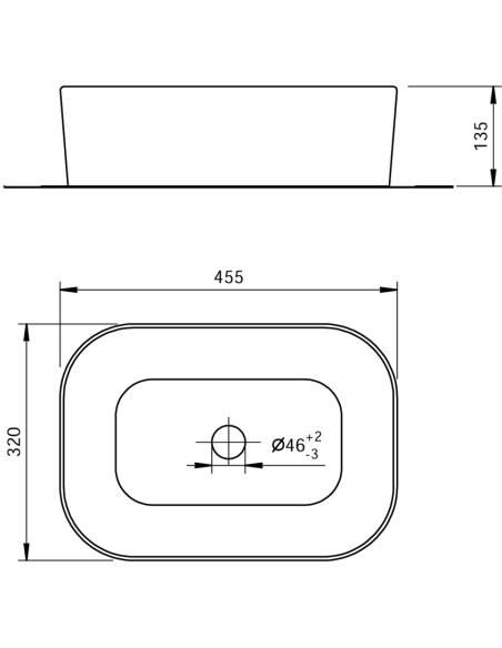 Lavabo Appoggio 45.32 | Mammoliti Buthir