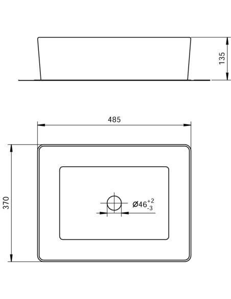 Lavabo Appoggio 48.37 | Mammoliti Agim