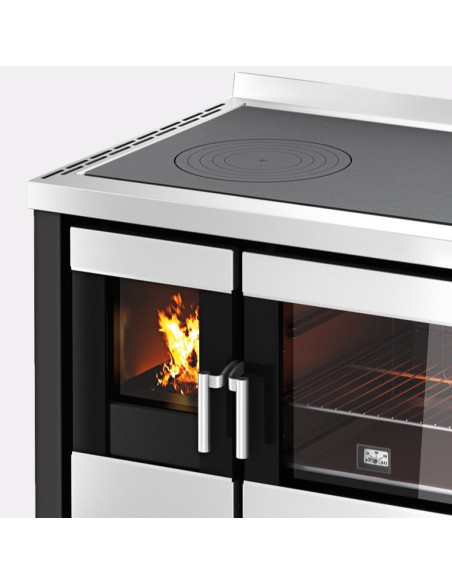 Cucina a Legna 7,5 kW Antracite Ventilata A+ | Cadel Kook 80