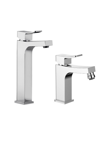 Set Miscelatore Lavabo Alto e Bidet  | Jacuzzi Rubinetteria Tank