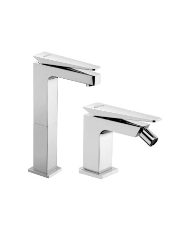 Set Miscelatore Lavabo Alto e Bidet  | Jacuzzi Rubinetteria Beam